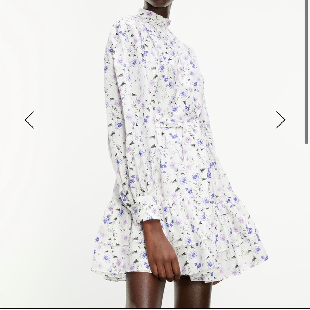 The KOOPLES SHORT PRINTED DRESS WITH LONG SLEEVES 2